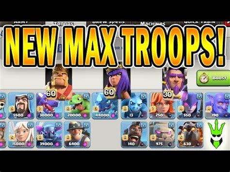 Which troops to max out on levels 60